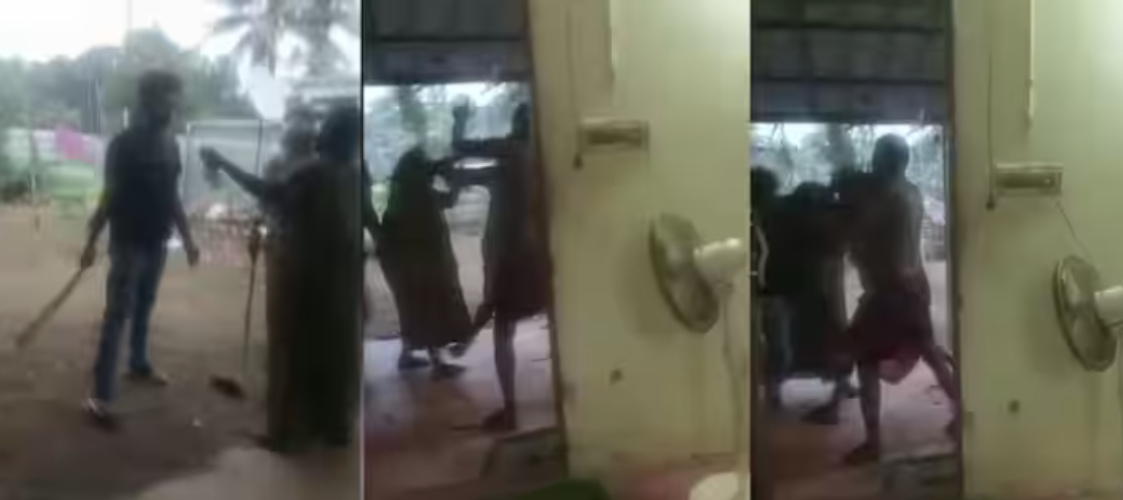 A drug mafia gang surrounded the house and attacked it for filing a complaint with the police against the sale of drugs 8 people including women and children were injured
