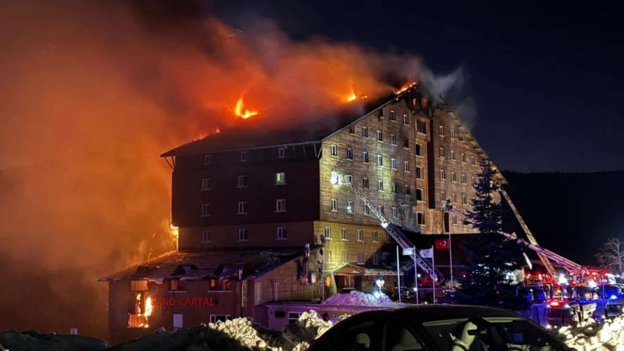Massive fire breaks out at 12-story resort in Turkey The death toll stands at 66