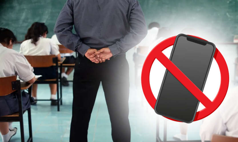 Cell phones  banned for teachers in the exam hall