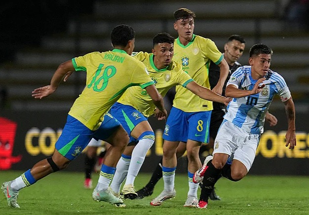 Argentina vs Brazil Match draw Copa america under 20 championship