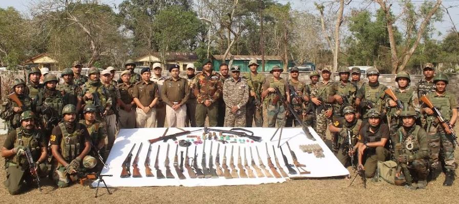 Manipur Joint Security Operation Recovers 114 Firearms and Explosives