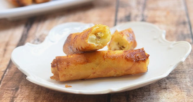 A delicious banana roll