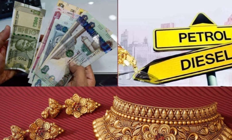 Difference between Indian Rupee and UAE Dirham Today May 16 Gold Silver and Fuel Rates in UAE