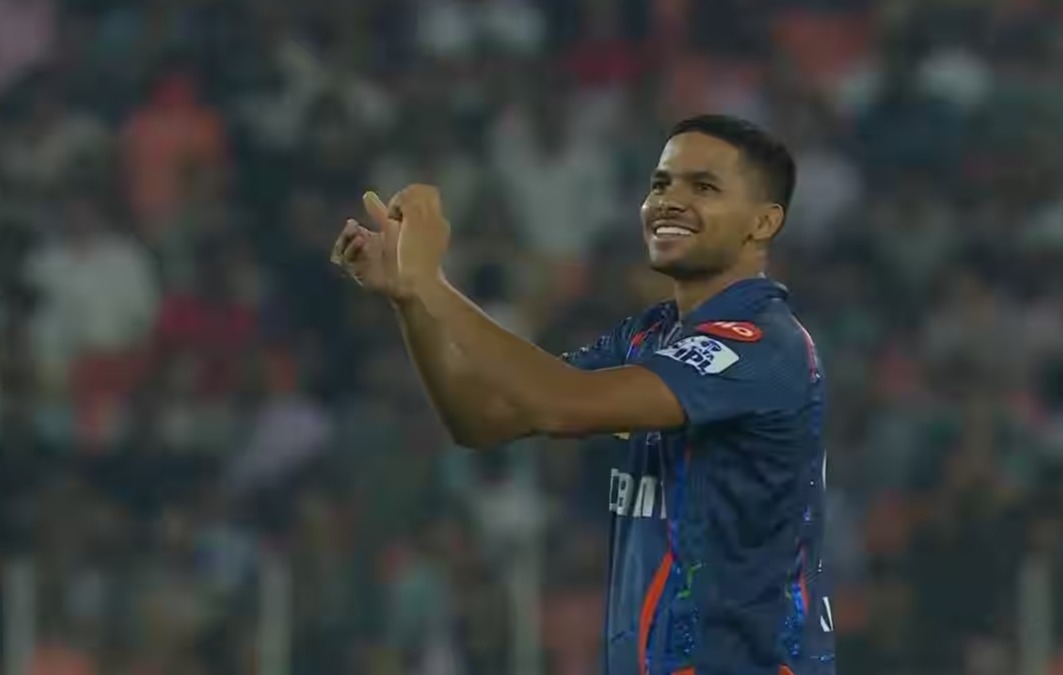 IPL Notebook Celebration Controversy Another Lucknow Player Copies Banned Celebration After Rathis Suspension