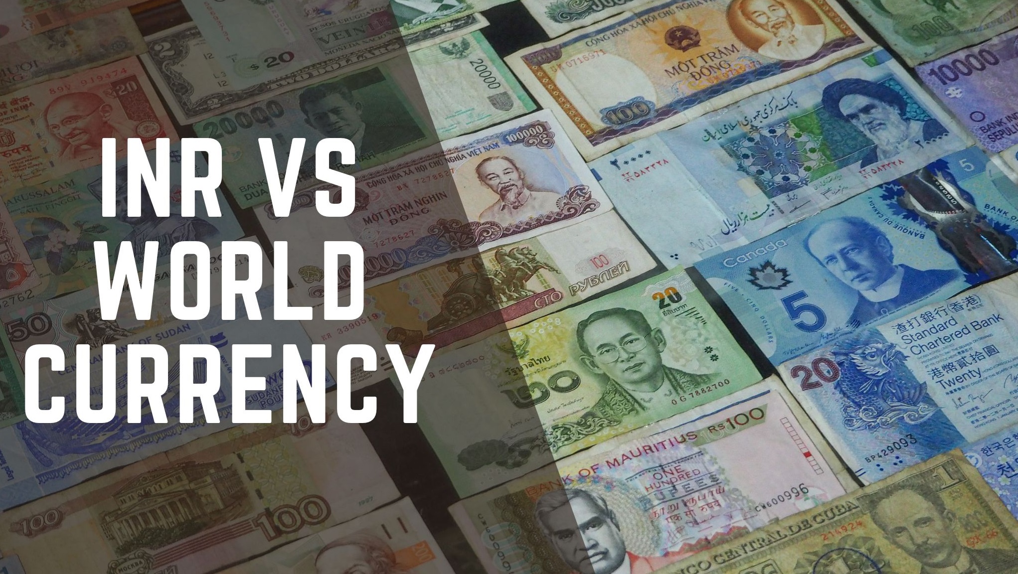 difference between the Indian Rupee and world currencies on May 30