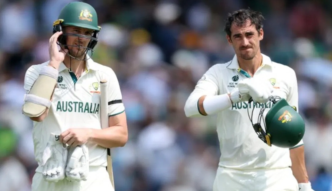 Mitchell Starc and Josh Hazlewood have now achieved the highest partnership for the 10th wicket in an ICC tournament final following their 10th-wicket partnership in the World Test Championship final