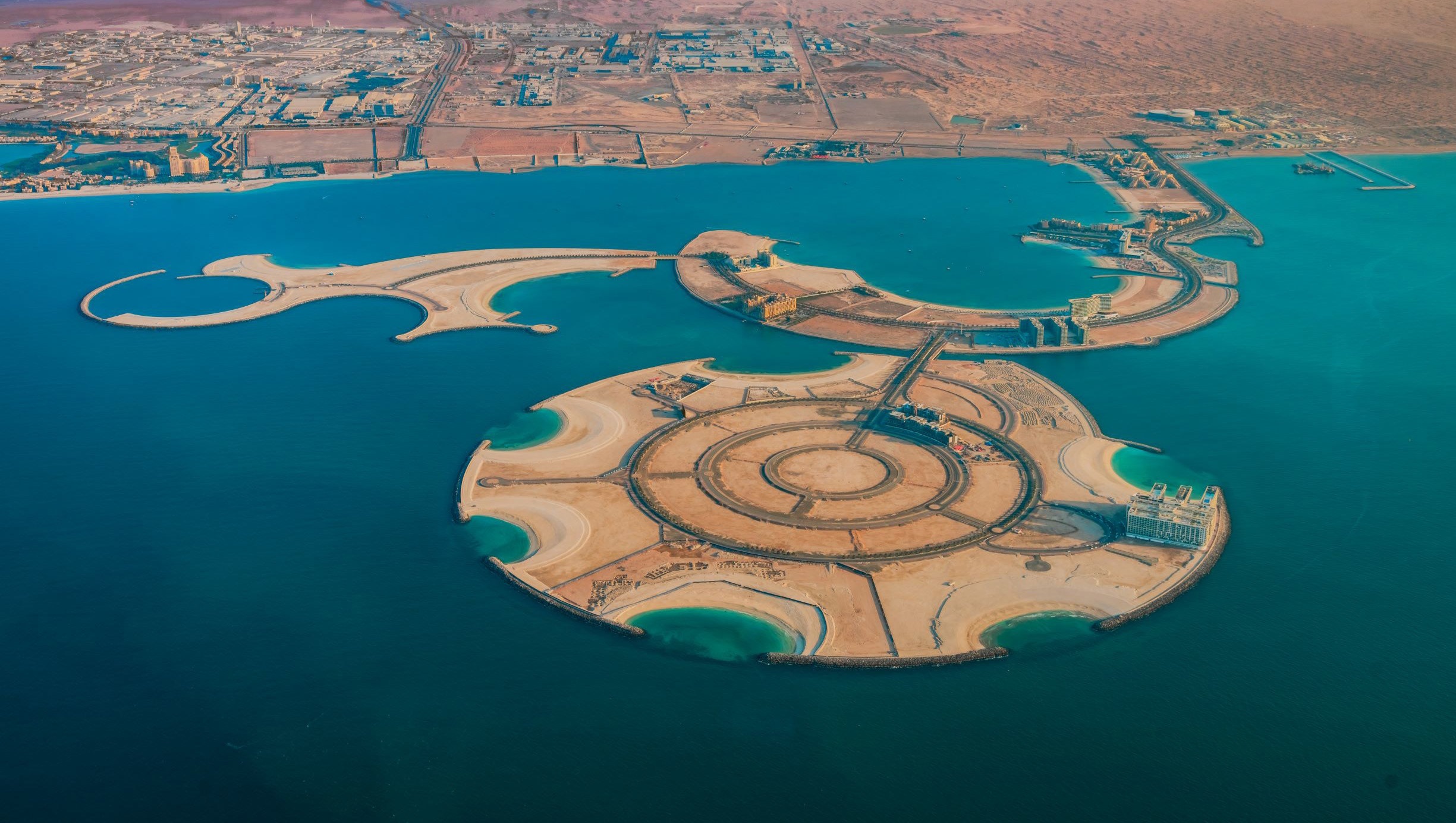 Major development projects are being implemented on Al Marjan Island which is chaired by Sheikh Saud bin Saqr Al Qasimi the ruler of Ras Al Khaimah