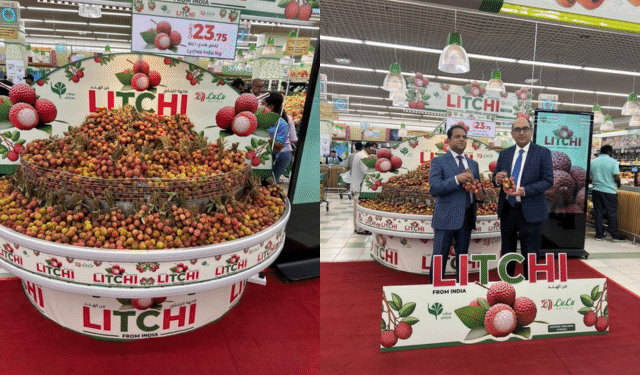 India Flags Off First-Ever Export of Rose-Scented Litchis from Pathankot to Qatar and UAE
