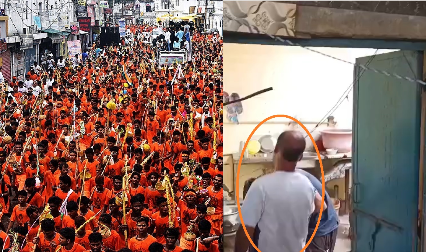 chaos during identification campaign before Kanwar yatra attempt to remove hotel employee to check is he muslim