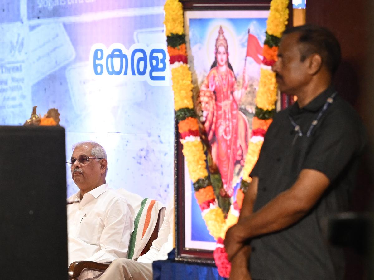 Bharat Mata Image Controversy Kerala University Registrar Suspended for Cancelling Governors Event Registrar Vows to Fight Action Legally