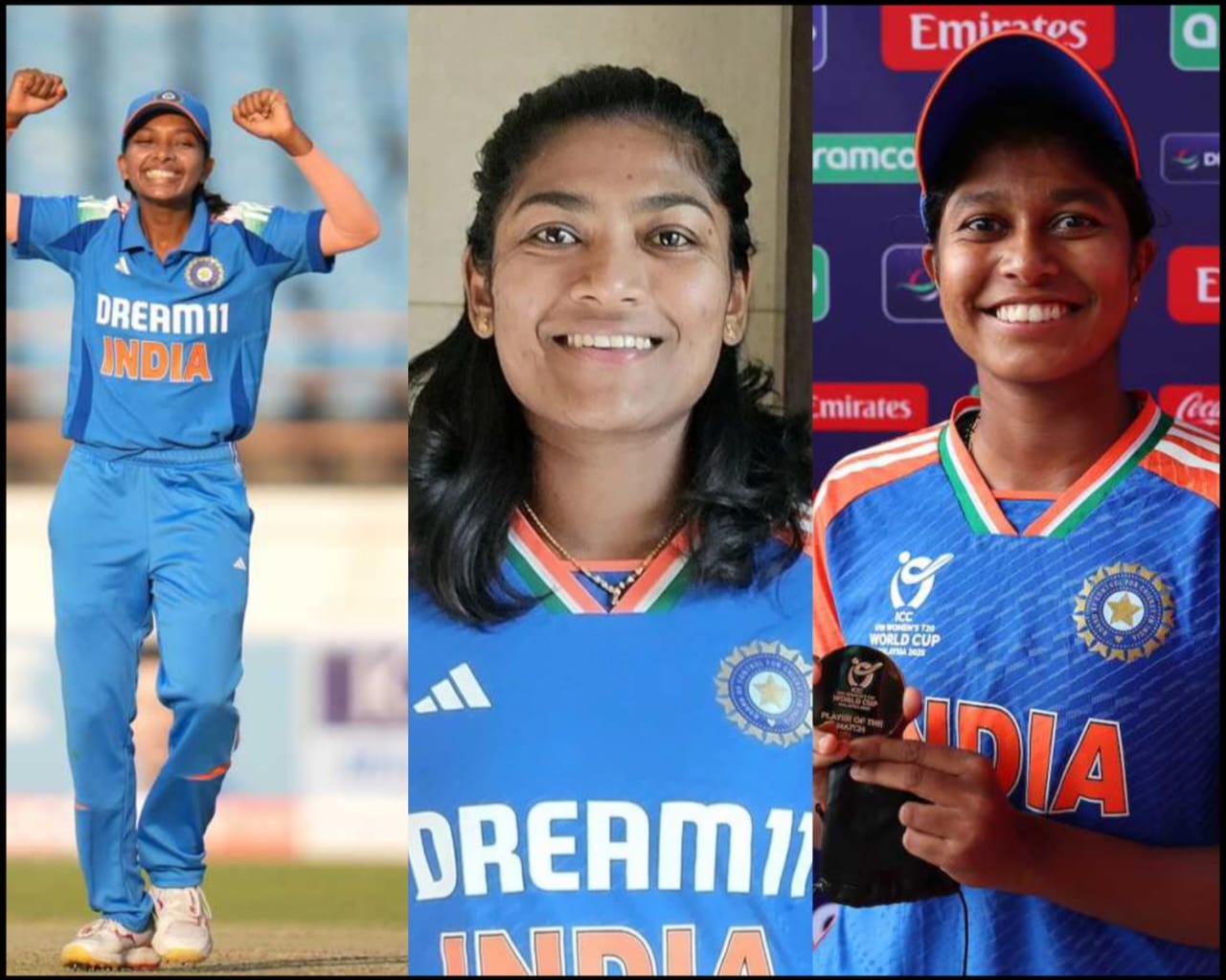 Three Wayanad players make it to the Indian womens cricket team Minnu Mani is the vice-captain of the Twenty20 team