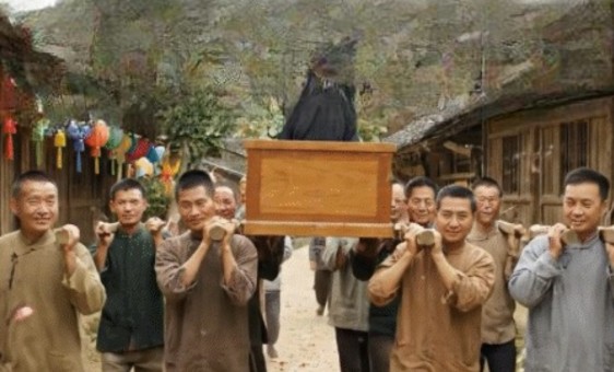 Chinese Man Carries Living Mother in Coffin to Bless Her with Long Life Viral Video Sparks Reactions