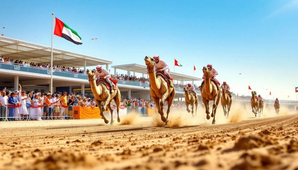Camel Race in Sharjah 1000 camels compete in 1500 metser
