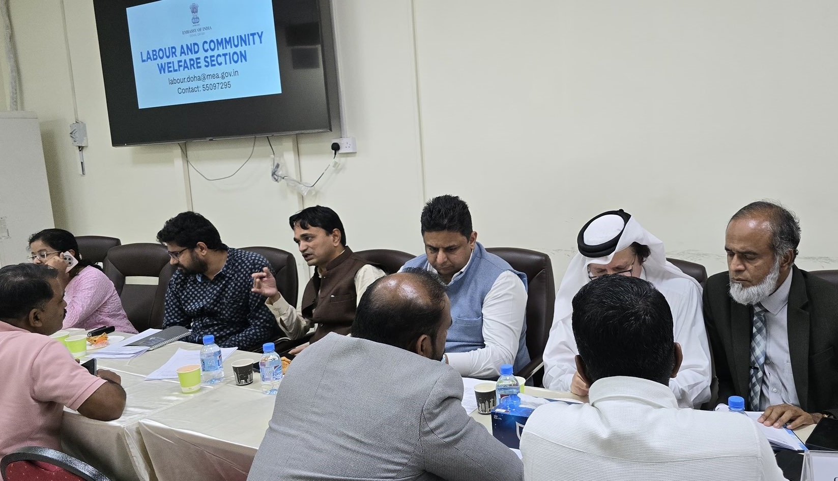 Monthly meeting with the Qatar Ambassador on July 31st