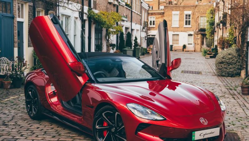 MG Cyberster Worlds Fastest MG Car Launched in India at Rs 7499 Lakh
