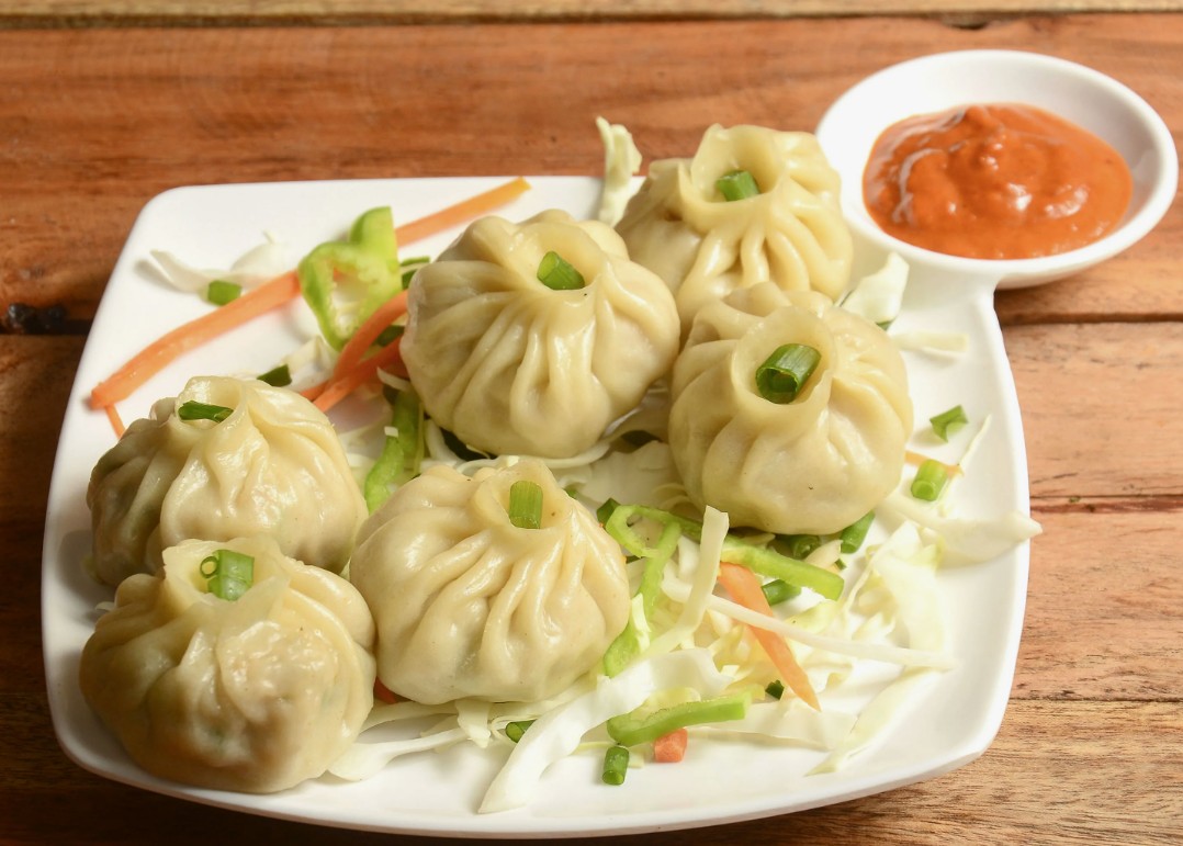 Homemade Momos with Spicy Chilli Chutney  Easy  Tasty