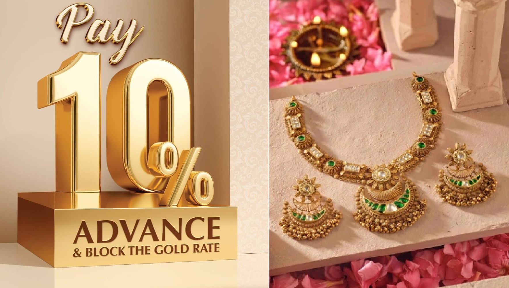 Malabar Gold Diamonds offers Gold Rate Protection offer to prevent price hikes by paying 10 advance