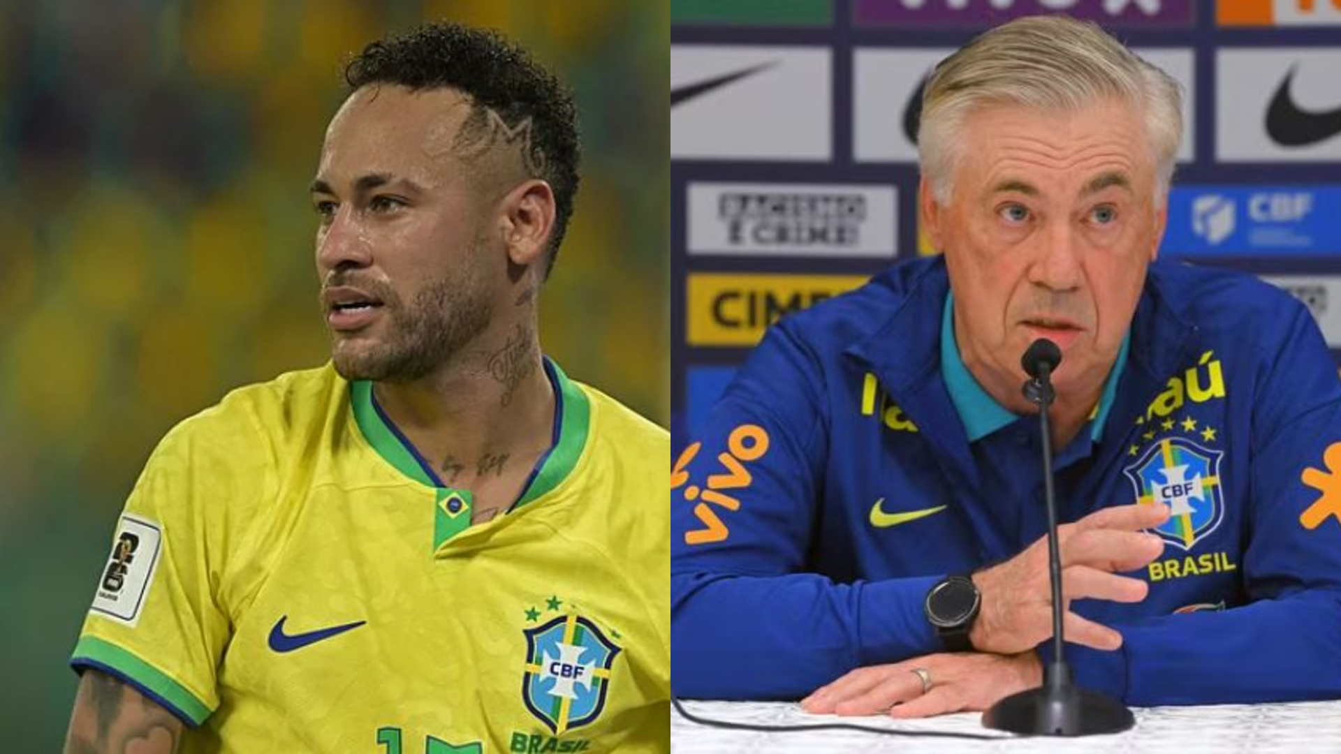 neymar excluded from brazil squad again as ancelotti names 25-man team for world cup qualifiers