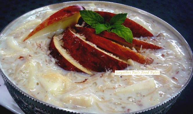 celebrate onam with a twist  apple-semiya payasam