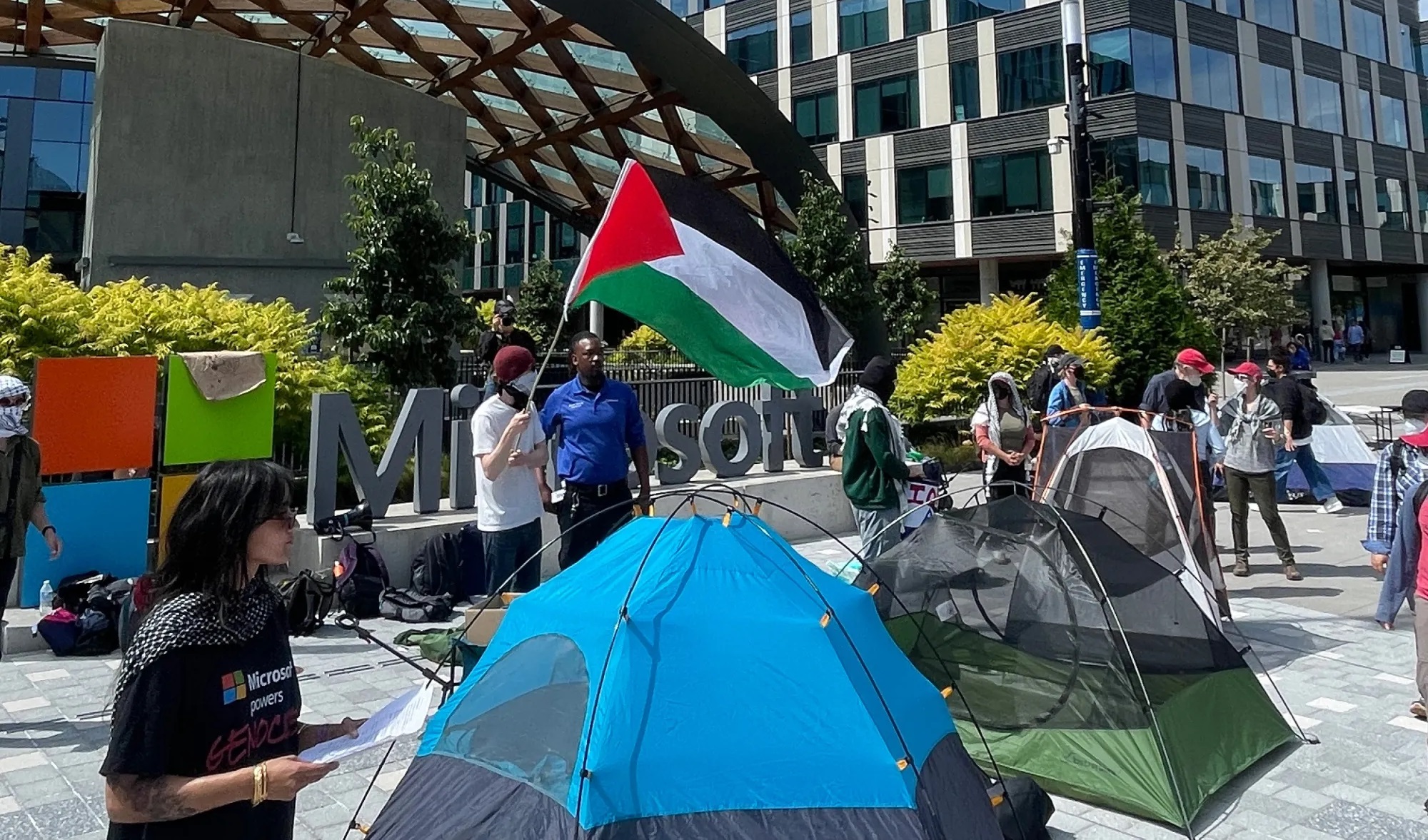 Microsoft fires 4 employees after protest break-in at presidents office