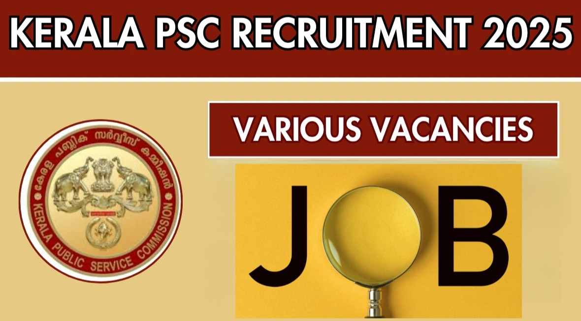 kerala psc august recruitment notification apply till tomorrow vacancy in forest fire force excise pwd departments qualification seventh class plus two degree