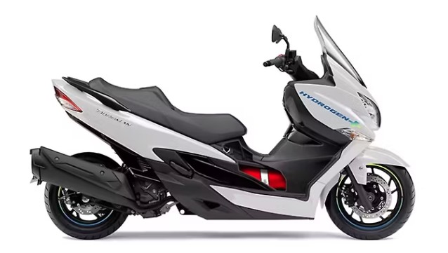 no petrol no electricity suzukis burgman hydrogen scooter is coming