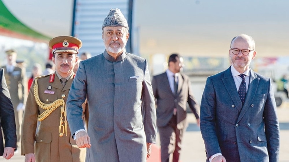 Oman Sultan Haitham bin Tarik arrived in Madrid