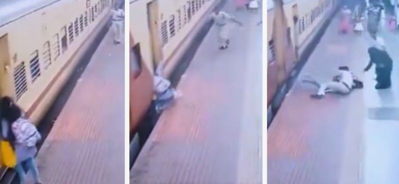 heroic rescue at erode railway station