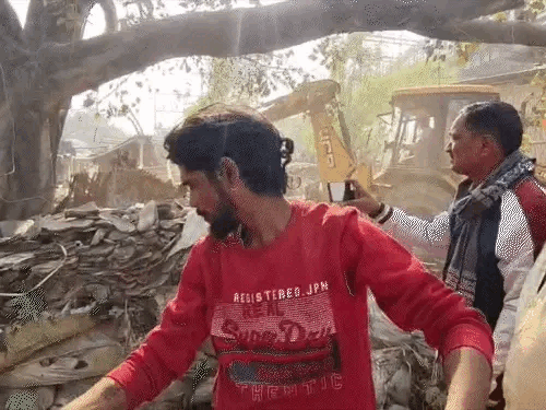 begusarai bulldozer kundan mahato protest goes viral