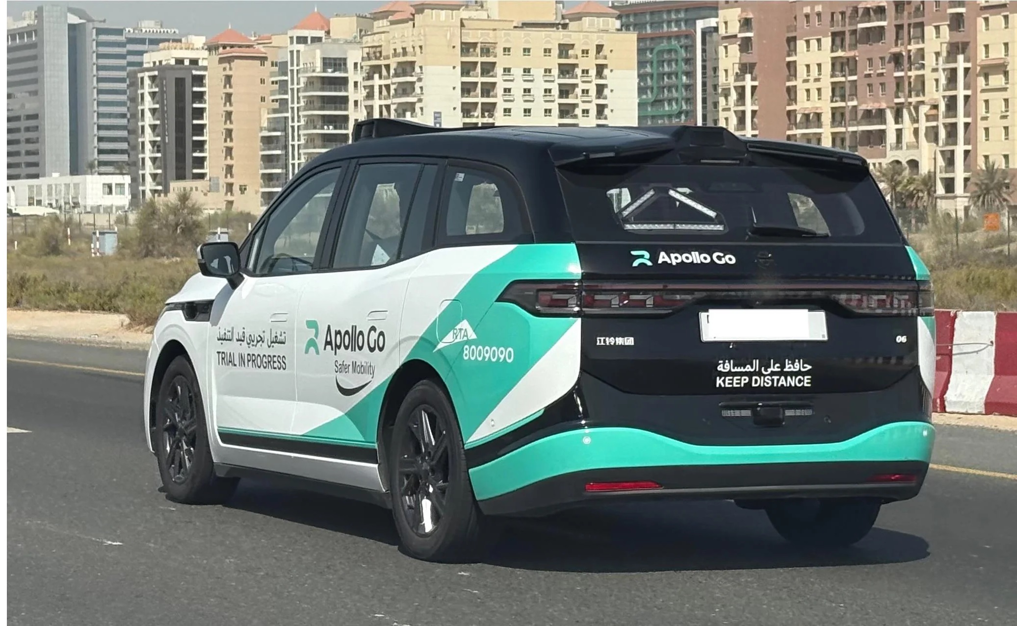 Apollo Go receives Dubais first fully driverless test permit