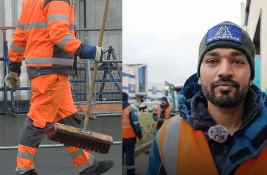 indian youth quits it job to become a sweeper in russia monthly income in lakhs