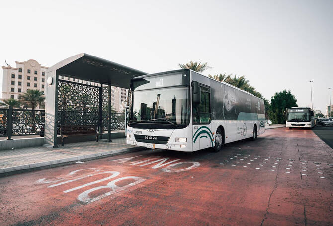 makkah bus new route grand mosque hira cultural district vision 2030