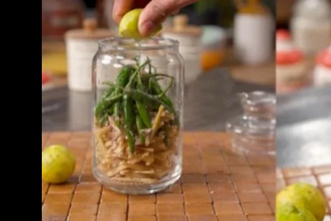 easy green chili and ginger pickle a tasty and healthy side dish for your meal