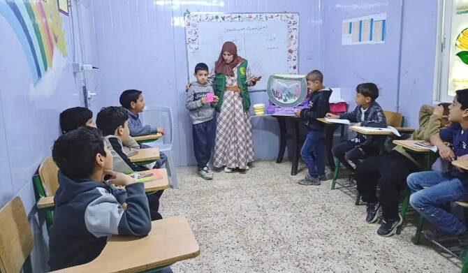 ksrelief saudi training syrian refugees zaatari camp jordan